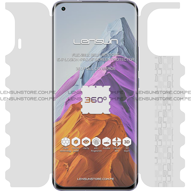 Lensun 360 Selfrestore Shield Protector de Pantalla Completa  Xiaomi Mi 11 Pro