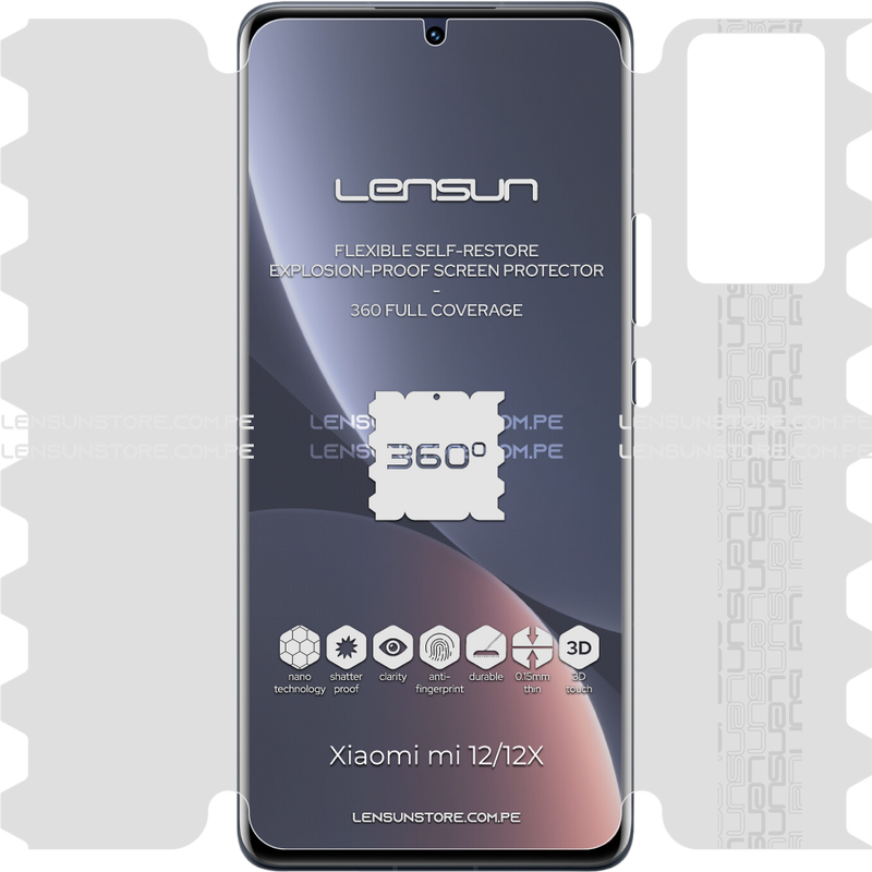 Lensun 360 Selfrestore Shield Protector De Pantalla Completa Xiaomi Mi 12 / 12X