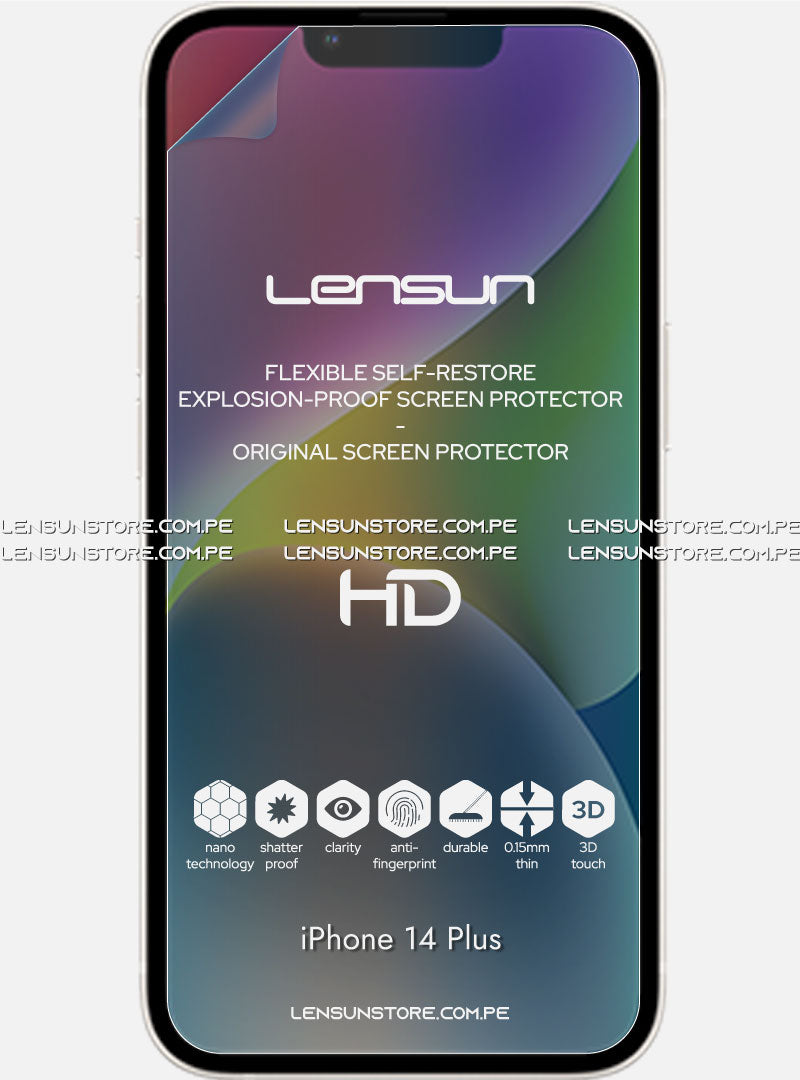 Lensun HD Shield Protector de Pantalla Completa iPhone 14 Plus