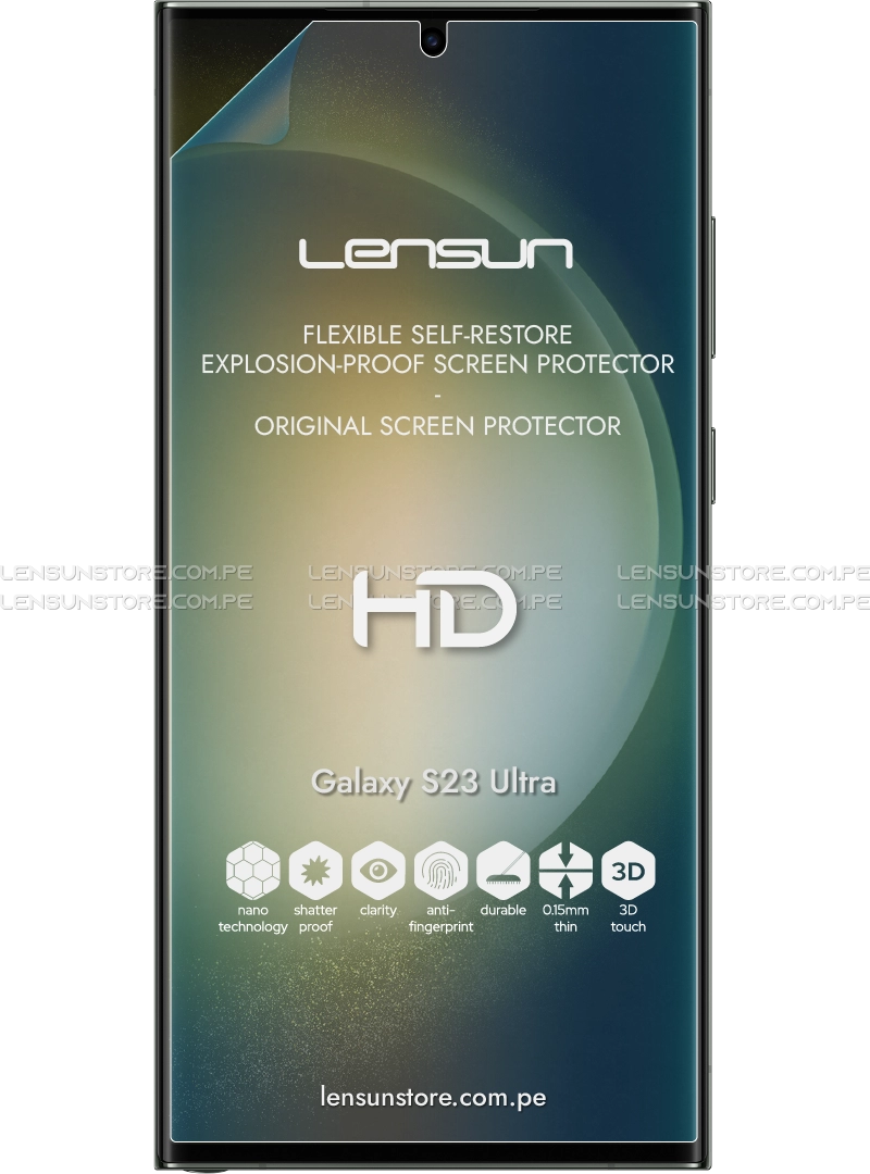 Protector Pantalla Lensun - Samsung Galaxy S23 Ultra - HD Brillante