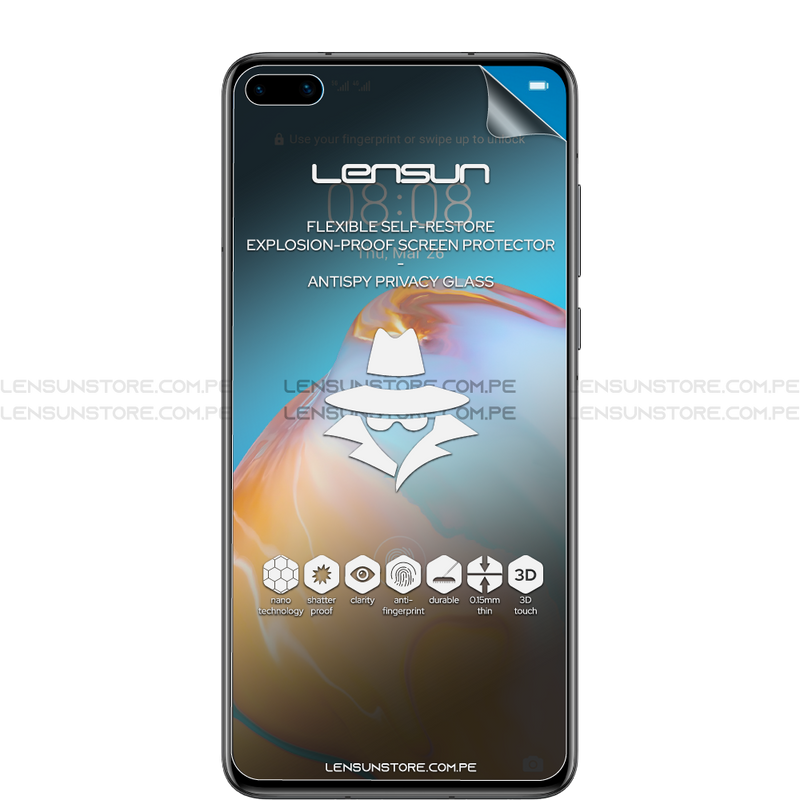 Lensun Protector de Pantalla Matte Anti Spy Shield Huawei P40