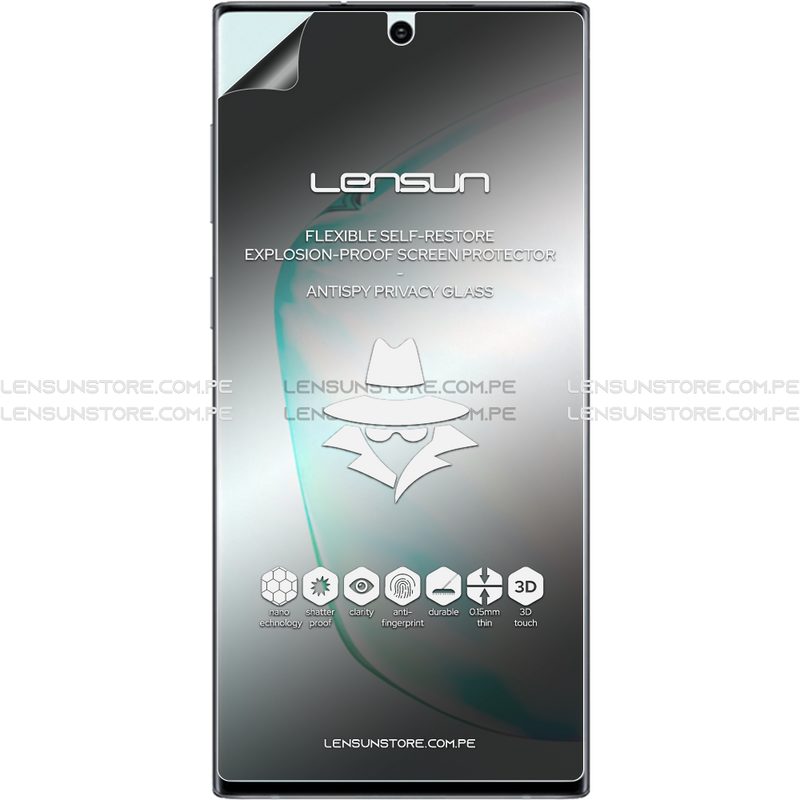 Lensun Protector de Pantalla Matte Anti Spy Shield Samsung Galaxy Note 10 Plus