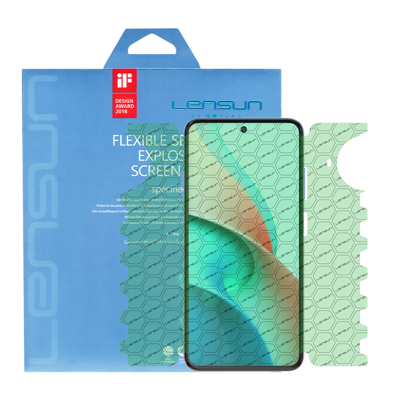 Lensun 360 Auto-regenerable Nano Protector Para Pantalla Completa Para Xiaomi Redmi Note 9 5G